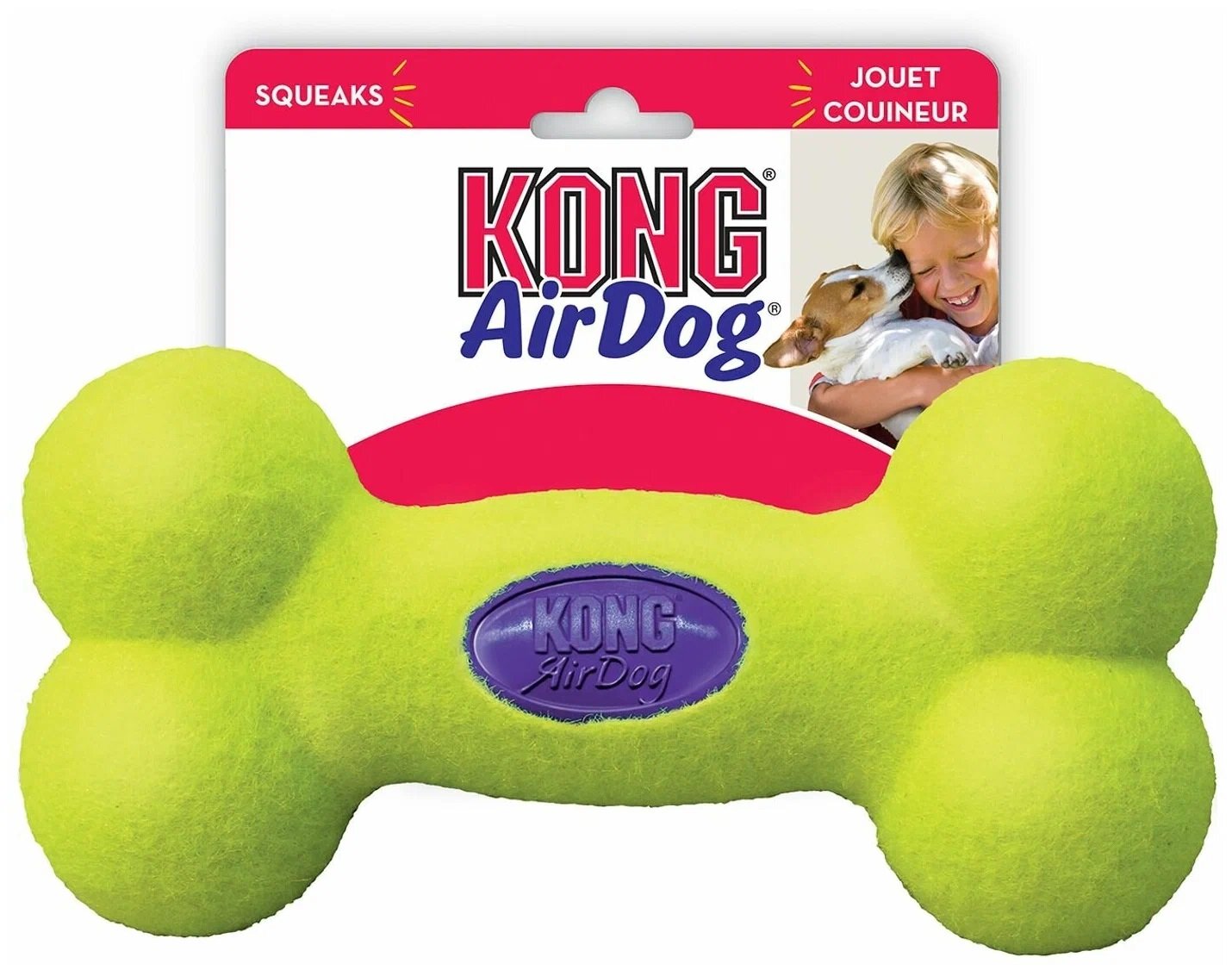 Игрушка для собак KONG AIR "косточка" маленькая, 11 см ASB3E