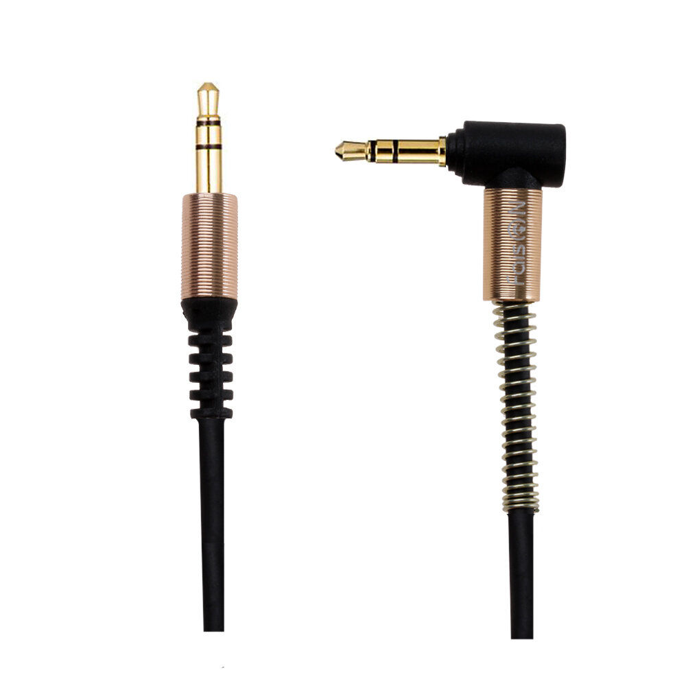 AUX кабель, Jack 3,5mm(m) - Jack 3,5mm(m) FaisON HUPA02, 2.0м, цвет: чёрный