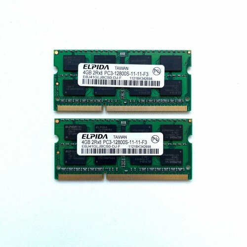Оперативная память ELPIDA DDR3 4GB 1600Мгц 2Rx8 PC3-12800S 15v SODIMM для ноутбука 225000₽