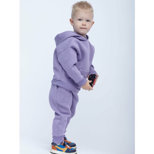 Костюм спортивный KIDDY CHIC, размер 110, фиолетовый костюм спортивный kiddy chic размер 110 синий