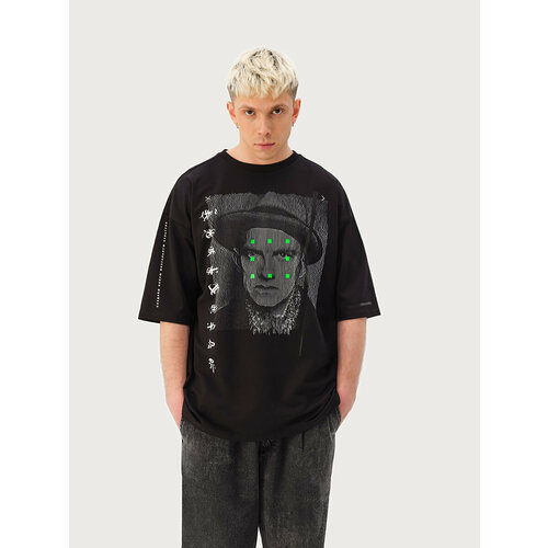 Футболка PL Storage, размер M, черный, зеленый