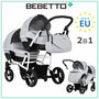 Универсальная коляска для двойни Bebetto 42 Comfort 2017, 2 в 1