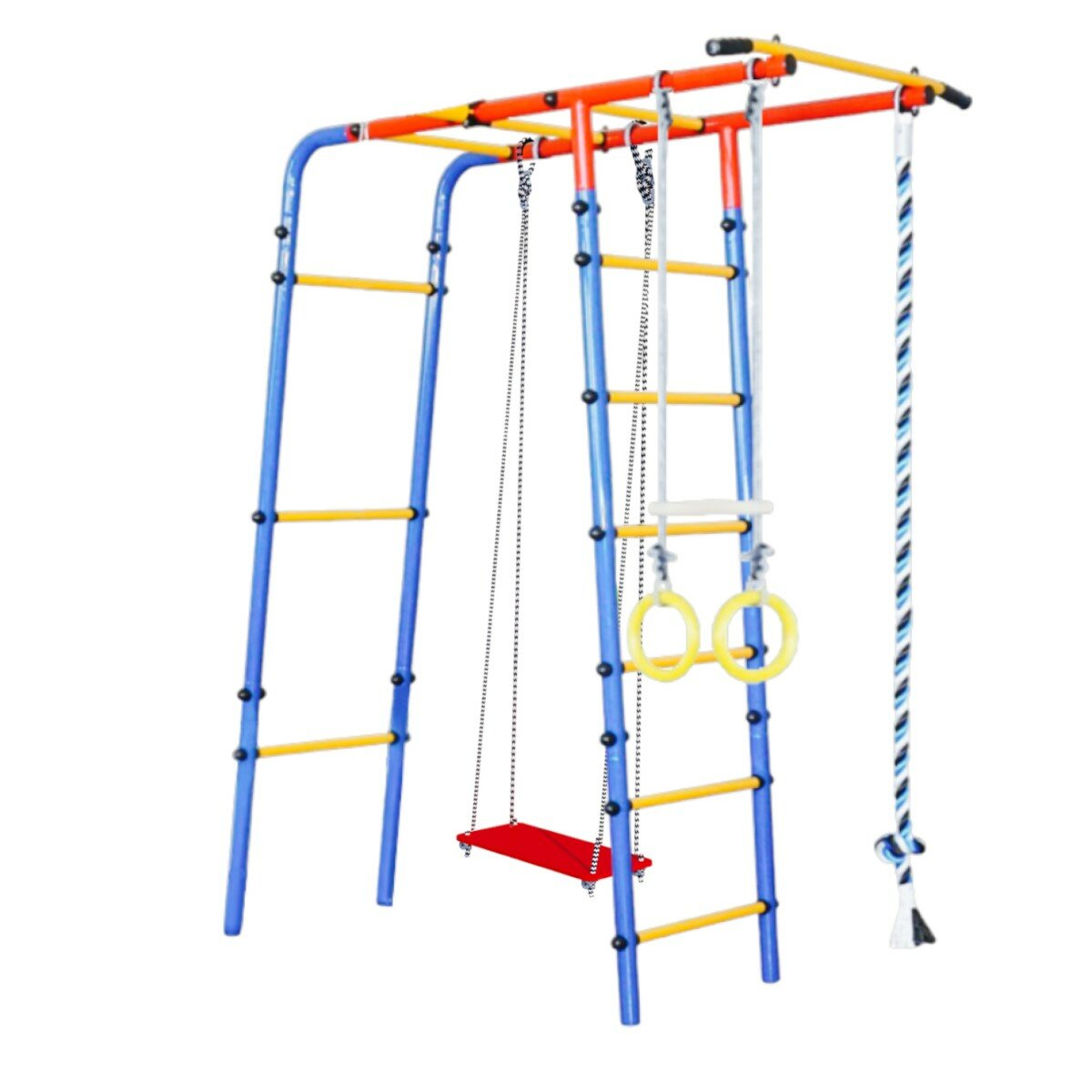 фото Уличные качели Атлет 7 в 1, с турником, рукоходом и шведской стенкой, до 120 кг