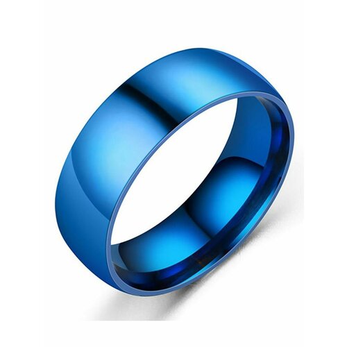 фото Кольцо помолвочное tasyas, нержавеющая сталь, подарочная упаковка, размер 19.5, синий