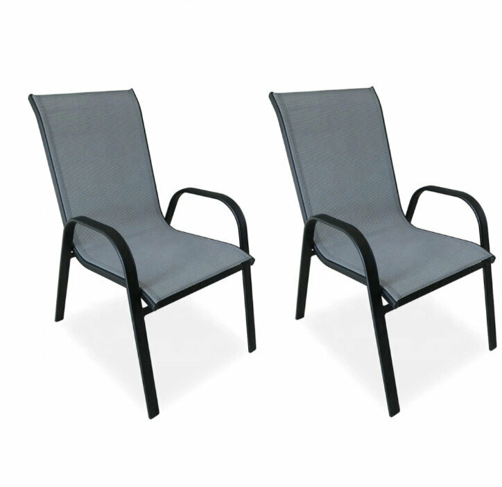Кресло садовое металл 2 шт 54х65х92 см