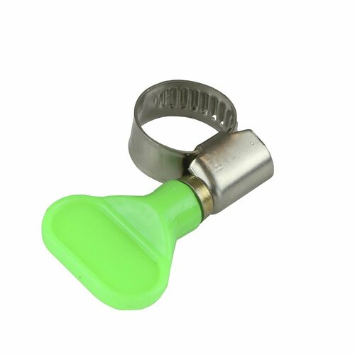 Хомут червячный с ключом 10-16 мм нержавеющая сталь