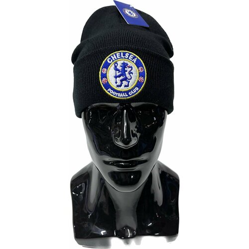 Шапка бини Chelsea Football Club Челси фк Шапка футбольного клуба CHELSEA FC, размер one size, черный