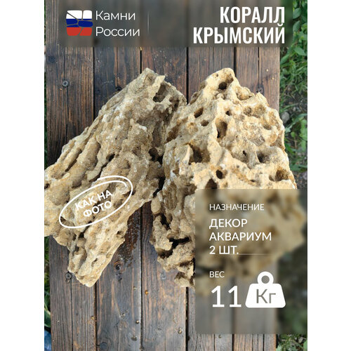 Декор для аквариума, камни, Коралл Крымский, 2 шт,11кг.