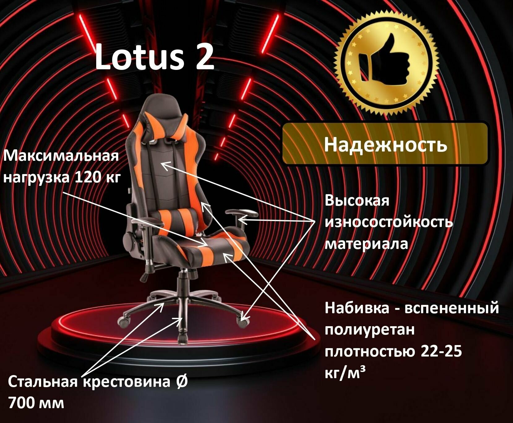 Компьютерное кресло Everprof Lotus S2 игровое