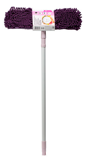 фото Швабра apollo piatto с насадкой из микрофибры и шенилла с телескопической ручкой 42x12см