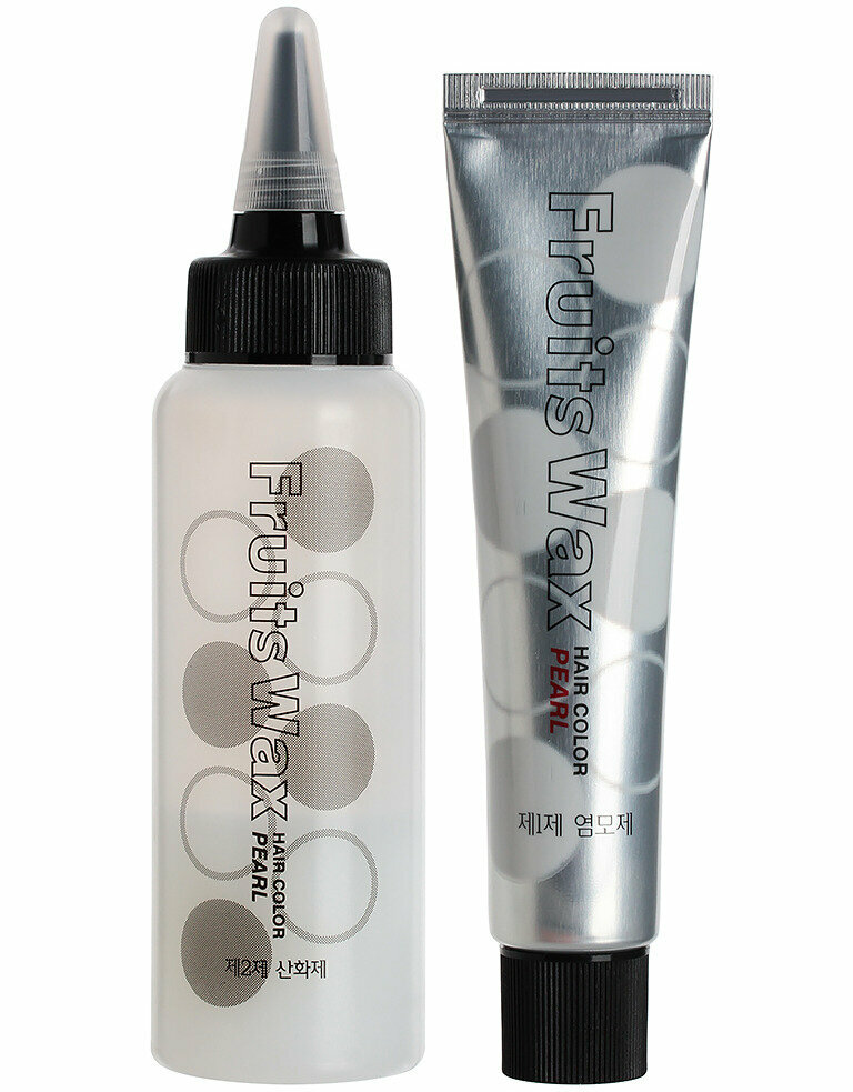 Краска для волос на фруктовой основе Welcos Fruits Wax Pearl Hair Color #04 60 мл*60 г - фото №3