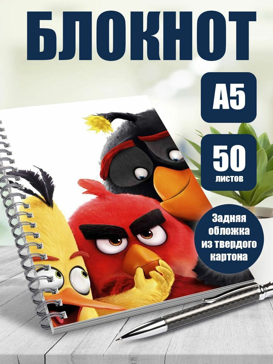 Тетрадь в клетку Angry Birds