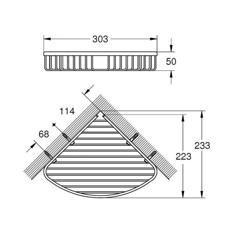 Аксессуар для ванной Grohe BauCosmopolitan 40663001 полочка