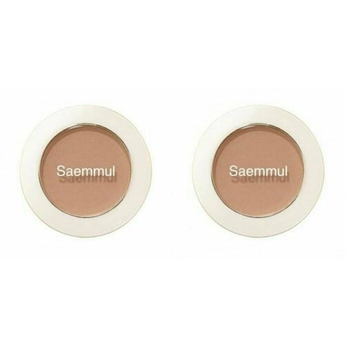 The Saem Тени для век, Saemmul Single Shadow BE02, мерцающие, 2г, 2 шт. тени для век мерцающие saemmul single shadow shimmer 2г be06 lonely beige