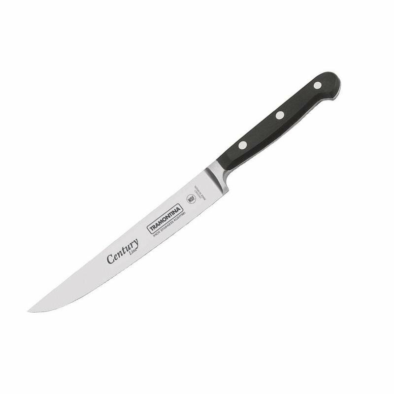 Нож кухонный Tramontina Century (24007/106) стальной лезв.155мм прямая заточка серебристый подар.кор - фото №10