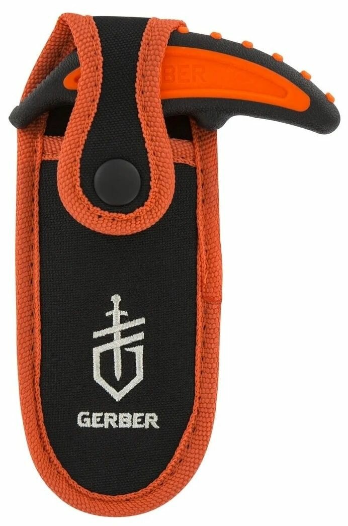 Пила Gerber Vital Pack 31-002741 с прорезиненной рукояткой, со стальным лезвием, длина 15.2 см, оранжевый/черный - фотография № 8