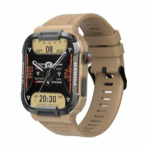 Умные часы для женщин и мужчин MELANDA MK66 Khaki Гарантия 1 год 4990₽