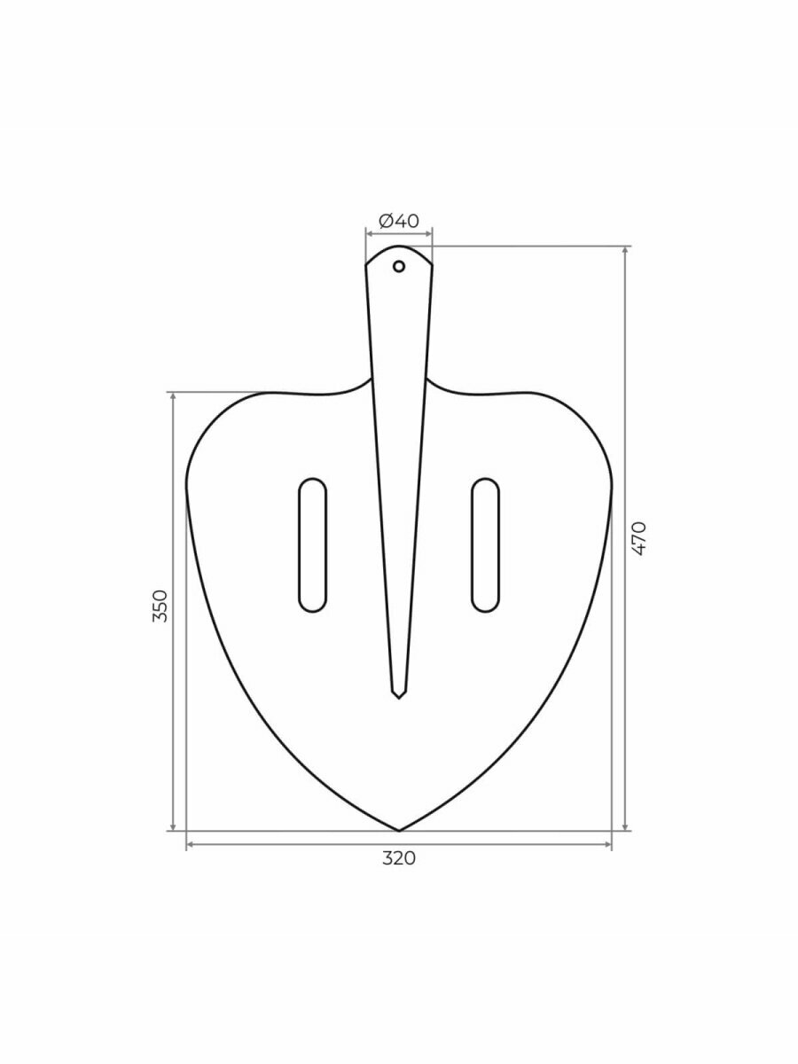 Лопата совковая из рельсовой стали ЛСЩ 1300 гр. (S506-8) WillTech - фотография № 2