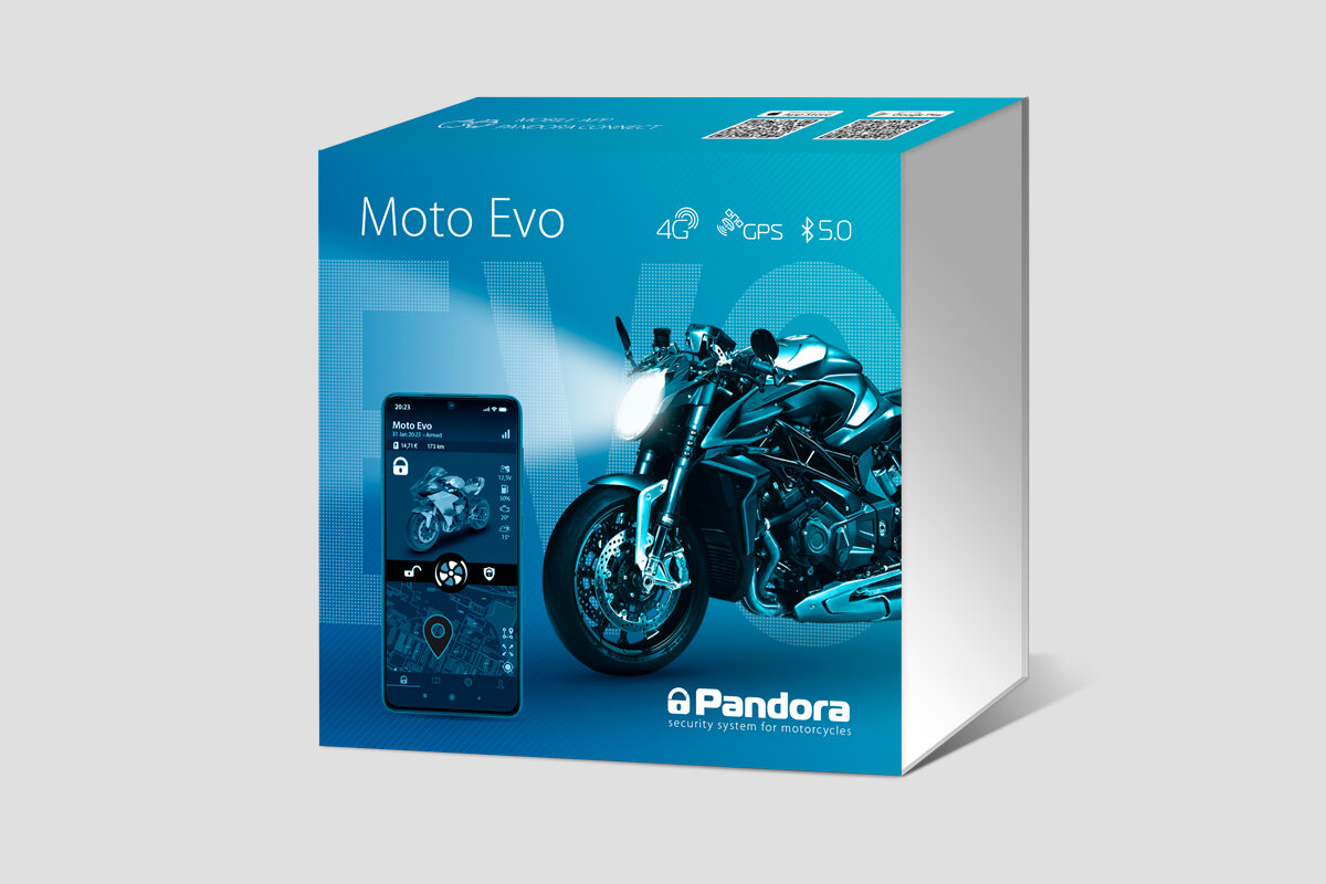 Мотосигнализация Pandora MOTO EVO / LTE(4G 3G 2G) / GPS+Глонасс / BT 5.0