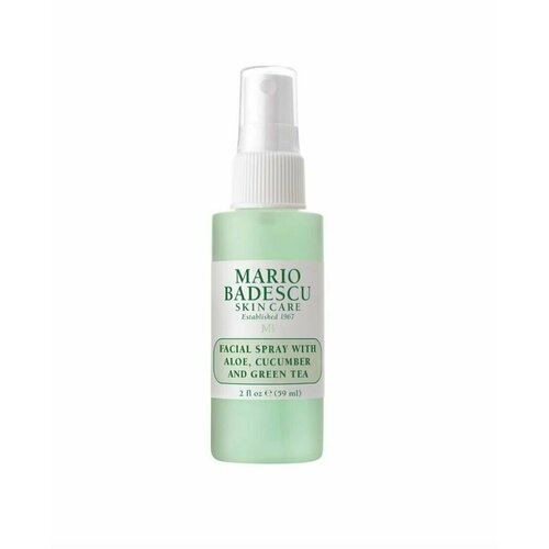 Mario Badescu TRAVEL Спрей для лица с алоэ Facial Spray With Aloe, Cucumber and Green Tea 59мл