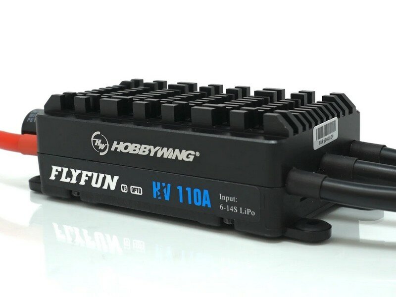 Бесколлекторный регулятор Hobbywing FLYFUN-110A-HV-OPTO-V5 (110A-140A, Aircraft)