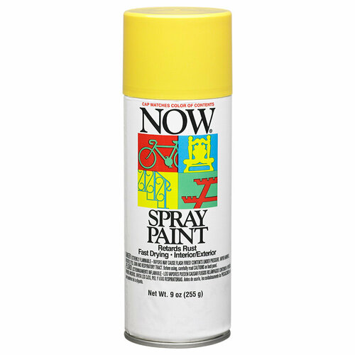 Универсальная аэрозольная краска Krylon Now Spray Paint 255гр, Sunshine Yellow