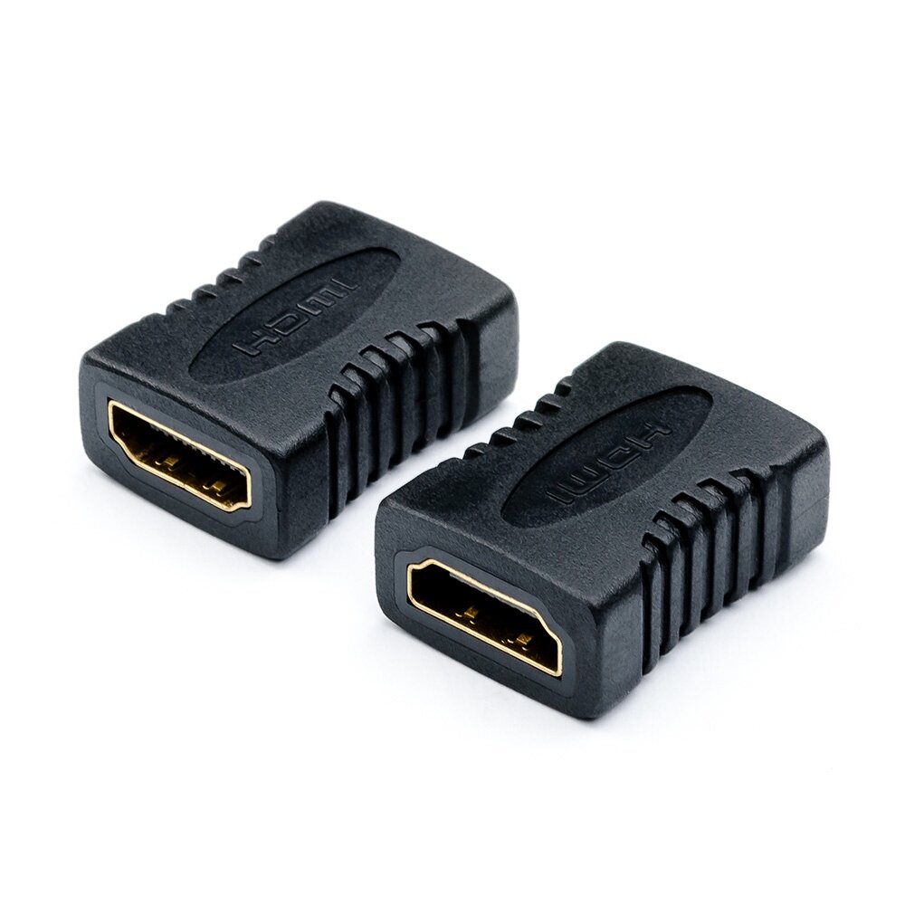 Переходник HDMI - HDMI, 19F/19F, Разъёмы A-HDMI-FF / HDMI удлинитель кабелей / Чёрный