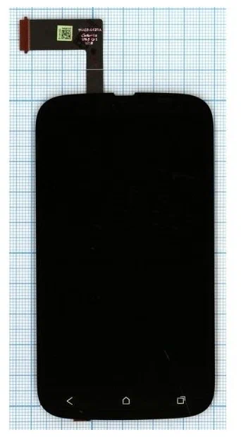 Дисплей (экран) в сборе с тачскрином для HTC Desire V T328W черный