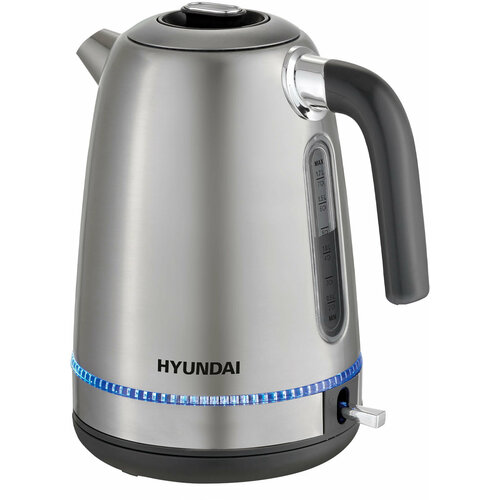Чайник электрический Hyundai HYK-S5806 17л 2200Вт серебристый матовыйчерный корпус нержавеющая сталь 579000₽