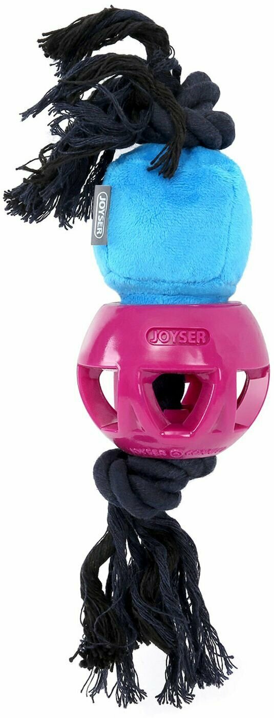 Cageball Funhead Jack с резиновым мячом и пищалкой M розовый, 37см Joyser - фото №7