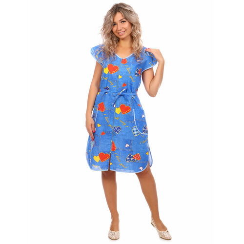 фото Халат , размер 96, синий ивноски