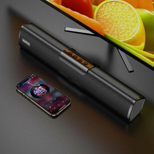 Портативная колонка BOROFONE R11 Портативный саундбар Мощный звук До 12 часов непрерывной работы Чёрная 218300₽