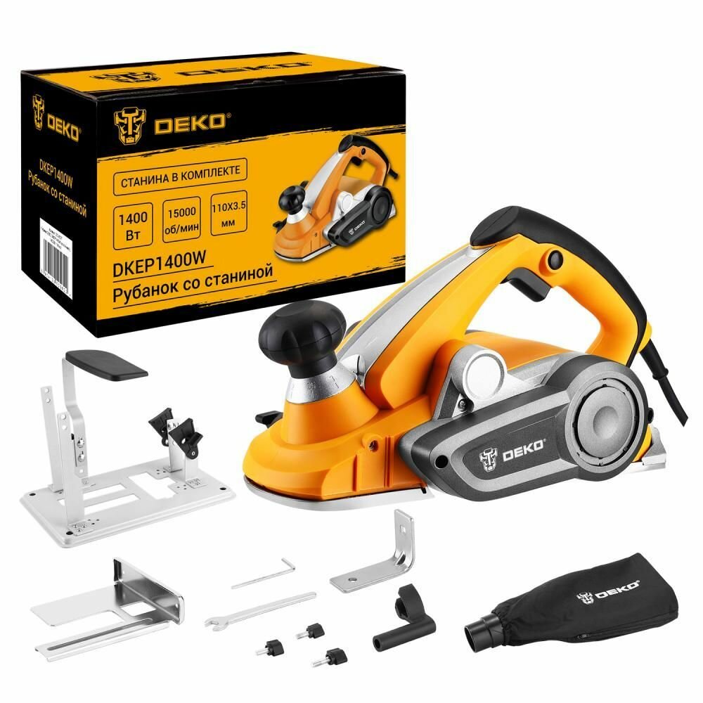 Рубанок электрический DEKO DKEP 1400W со станиной 110 мм (063-4337)