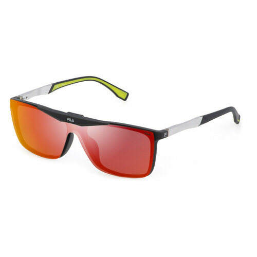 Солнцезащитные очки Fila SFI200 R43P, прямоугольные, для мужчин, черный