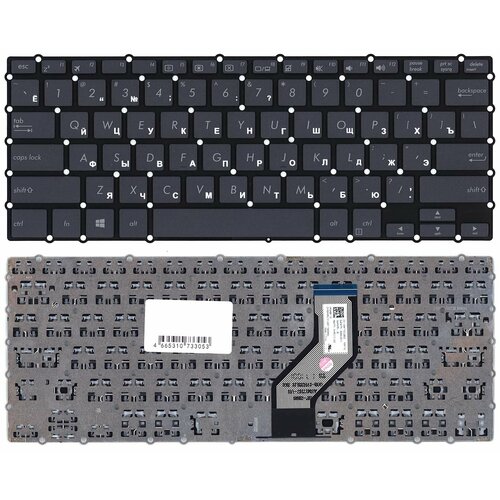 Клавиатура для ноутбука Asus NovaGo TP370QL черная аккумулятор для ноутбука asus novago tp370 tp370q c41n1718