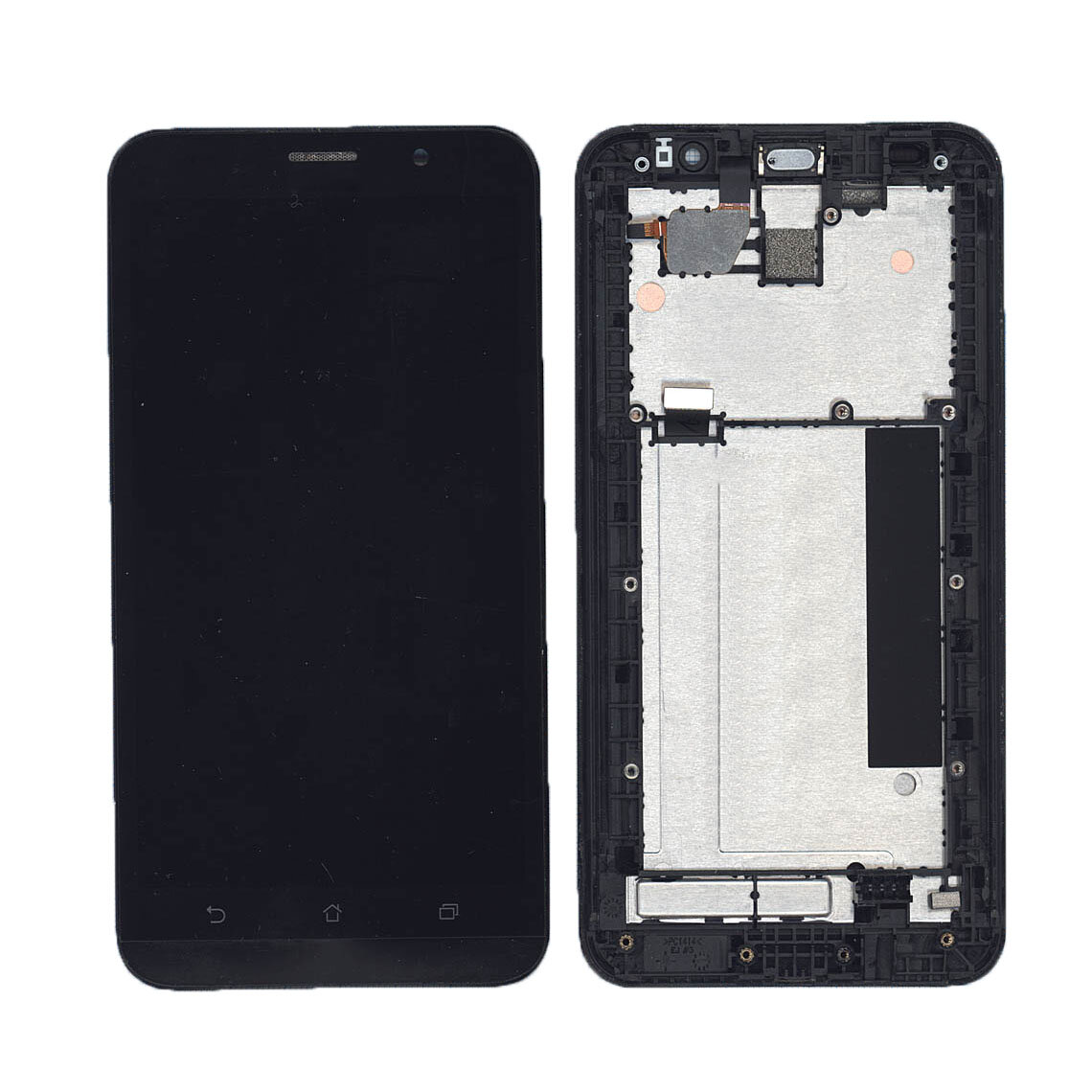 Модуль (матрица + тачскрин) для Asus ZenFone 2 ZE551ML черный с рамкой