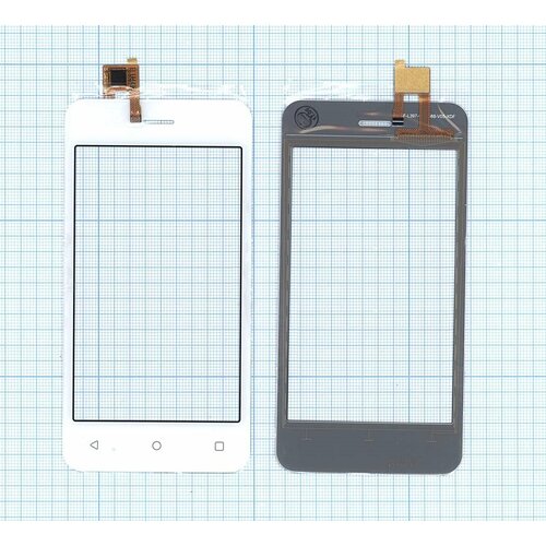 тачскрин для fly fs407 stratus 6 белый Сенсорное стекло (тачскрин) для Fly FS406 Stratus 5 белое