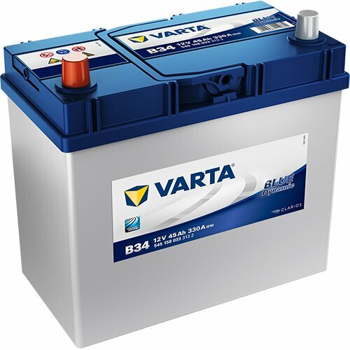 Аккумуляторная батарея VARTA BLUE 6СТ45 B34 545 158 033