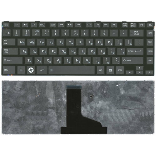 Клавиатура для ноутбука Toshiba L800 L830 черная с черной рамкой клавиатура для ноутбука toshiba nsk tt1sv черная c черной рамкой
