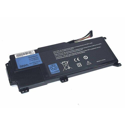 Аккумуляторная батарея для ноутбука Dell XPS 14Z 14.8V 58Wh черная OEM lmdtk new 4rxfk laptop battery for dell ultrabook xps 14 14 l421x series c1jkh