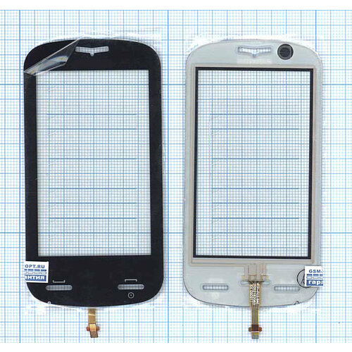 Сенсорное стекло (тачскрин) для Philips Xenium X800 черное сенсорное стекло тачскрин для philips xenium x815 черное