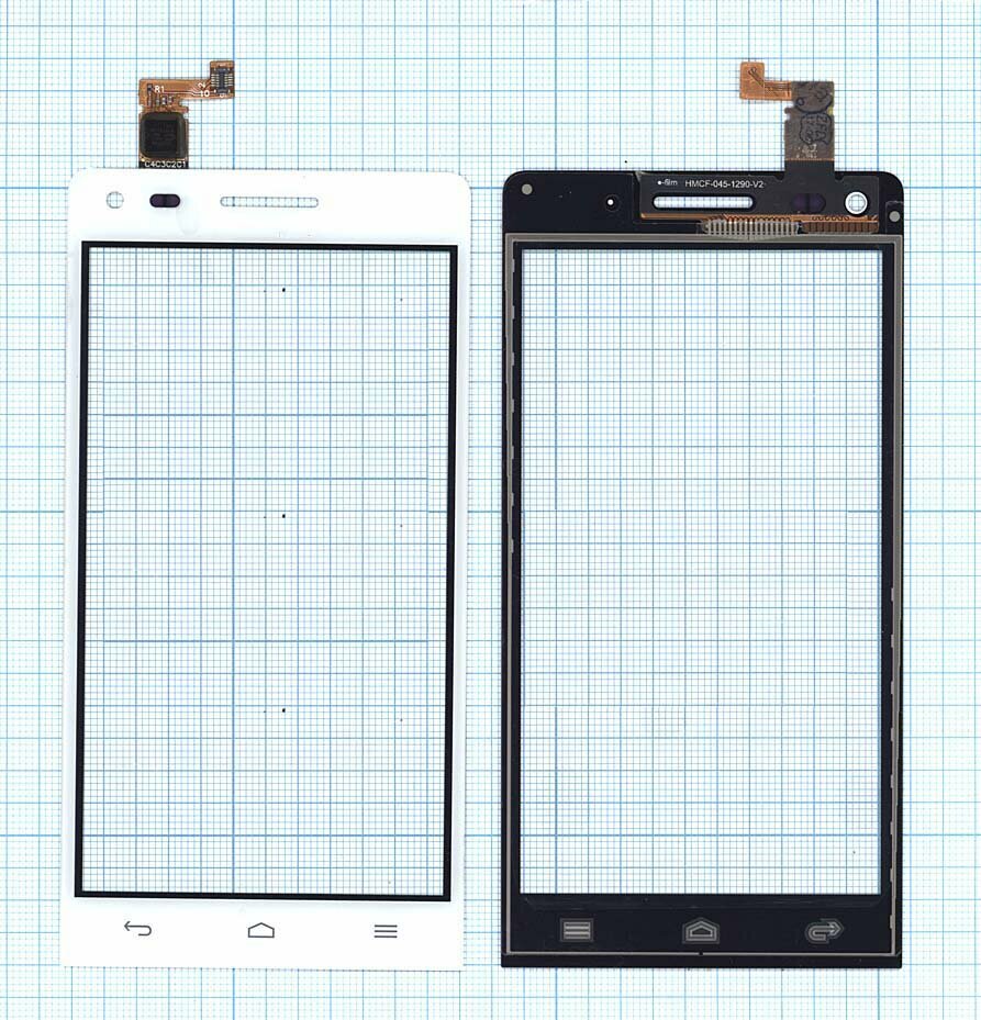 Сенсорное стекло (тачскрин) для Huawei Ascend G6 белое