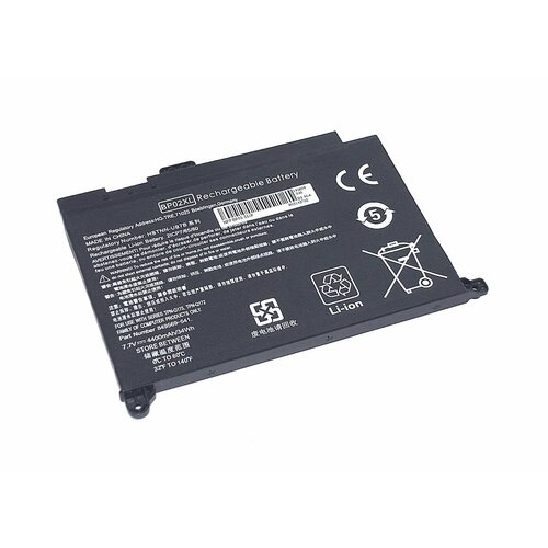 Аккумулятор для ноутбука HP Pavilion Notebook PC 15 (BP02-2S1P) 7.7V 4400mAh OEM черная аккумуляторная батарея для ноутбука hp 4340s 10 8v 4400mah oem черная