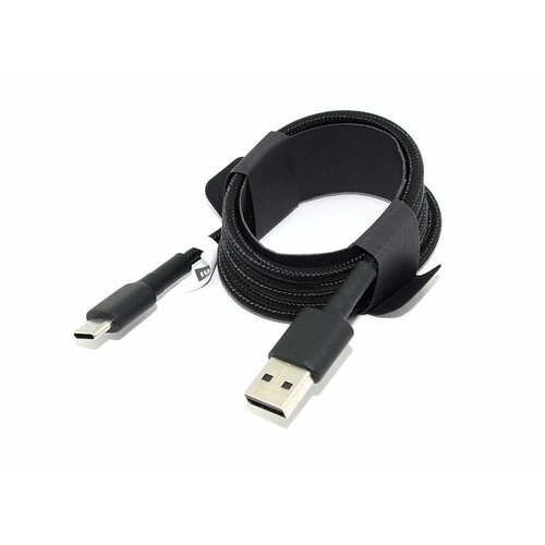 Кабель Xiaomi Mi Braided USB Type-C 1m черный кабель isa usb type c 1m алюминий нейлон плетеный черный