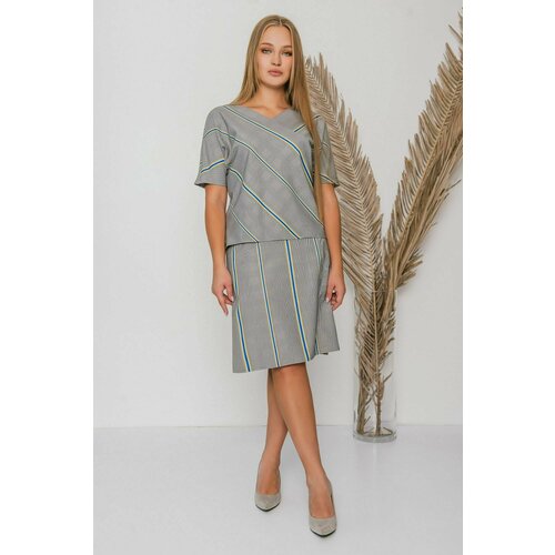 Юбка Тамбовчанка, размер 48, серый