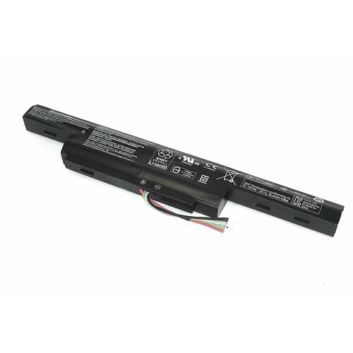 Аккумуляторная батарея для ноутбука Acer Aspire E5-575G (AS16B8J) 10.95V 5600mAh черная аккумулятор для ноутбука acer aspire e5 575g 10 95v 5600mah pn as16b8j