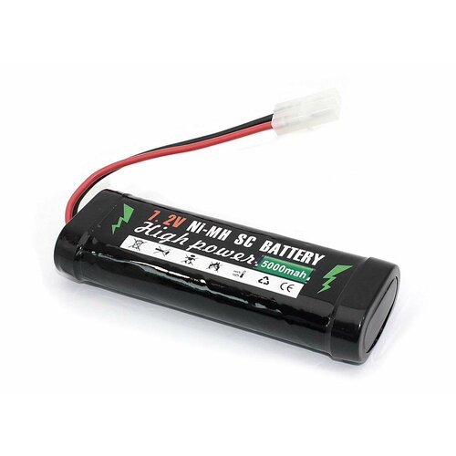 Аккумулятор Ni-Mh 7.2V 5000 mAh AA 134.5*41*25 разъем KET-2P аккумулятор ni mh 5000 ма·ч 1 2 в robiton d hr20 mono 5000 в упаковке 2 шт