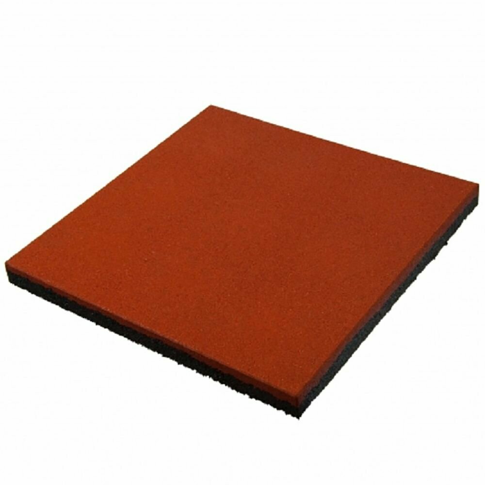 Плитка резиновая 50х50х3 см красная