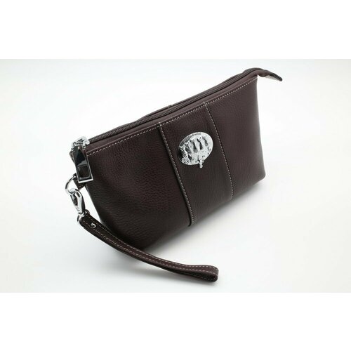 фото Косметичка sergio valentini, 6.5х13х23.5 см, коричневый