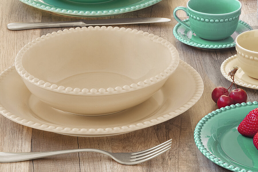 Блюдо прямоугольное Tiffany бежевое 36х16 см Easy Life EL-R2714/TIBE - фото №5